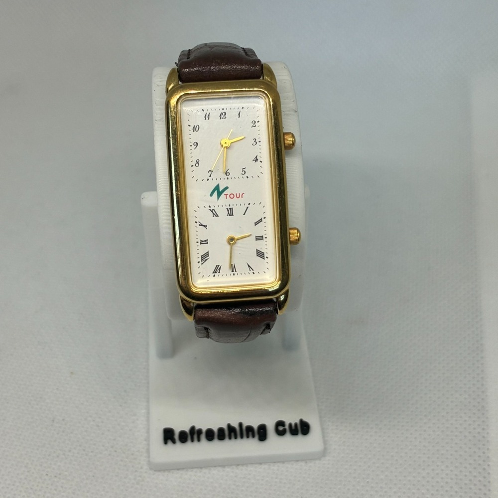 Citizen Dual Time Paris Festival 593W-344391 Unisex Tank Watch - Picture 3 of 17